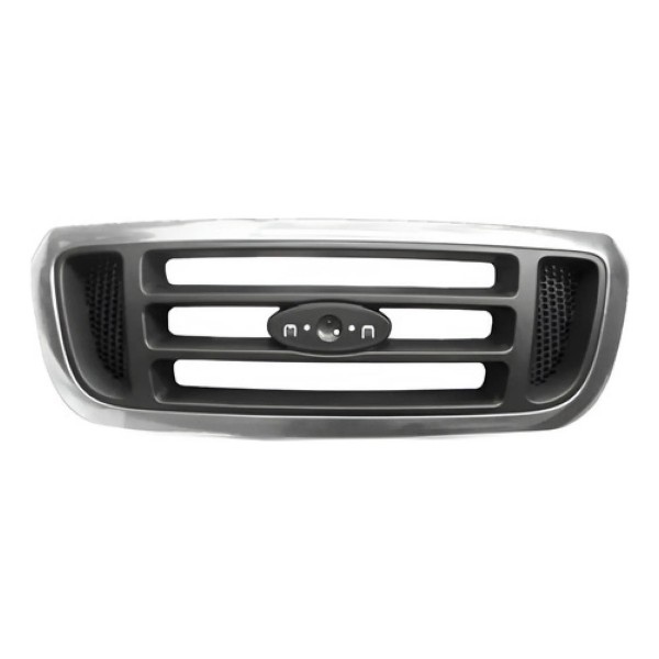 Grade Radiador Ranger 05 06 07 A 09 Preta C/ Moldura Cromada Preto