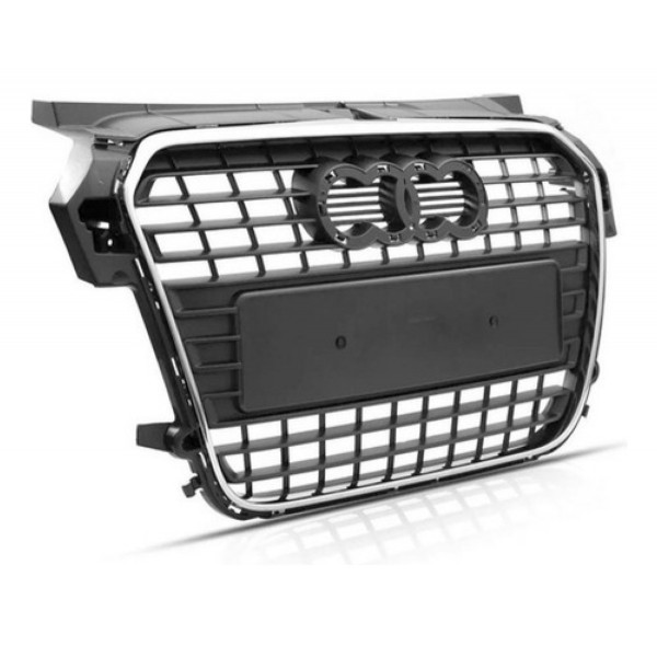 Grade Radiador Audi A1 2011 2012 2013 2014 2015 Cinza Escuro Preto