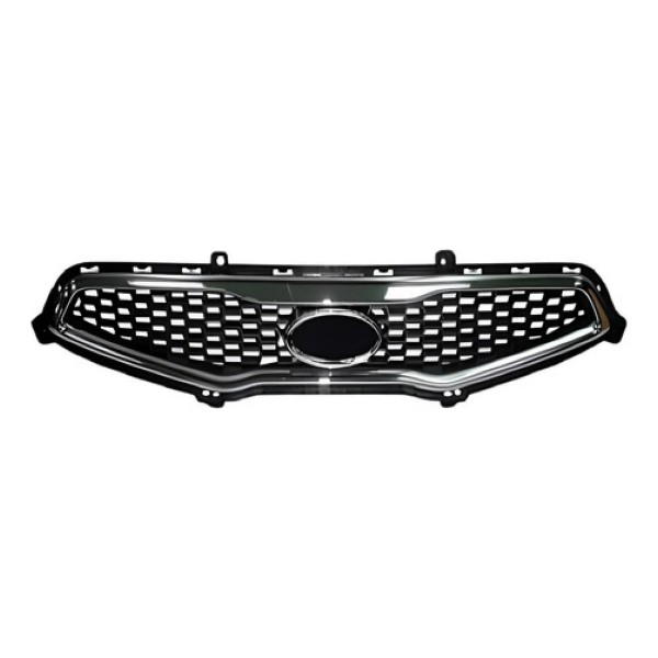 Grade Radiador Picanto 2012 A 2015 Preto C/ Moldura Cromada