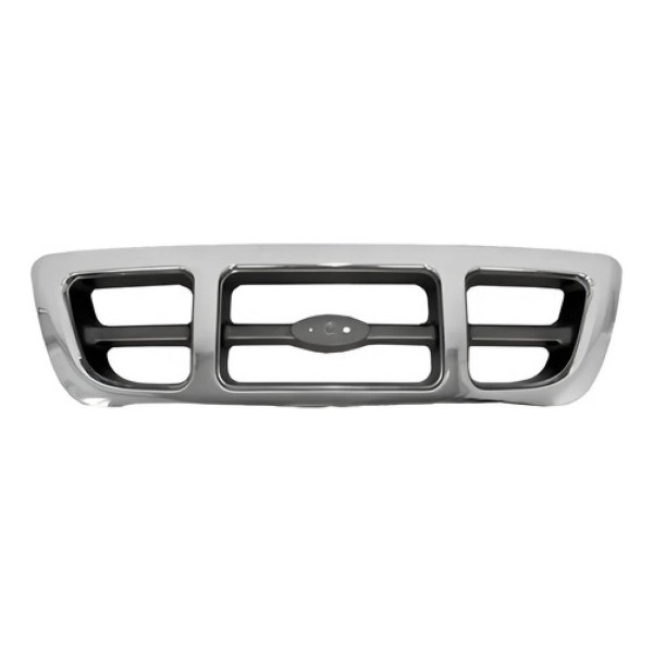 Grade Radiador Ford Ranger 2000 Á 2004 Cromada/cinza