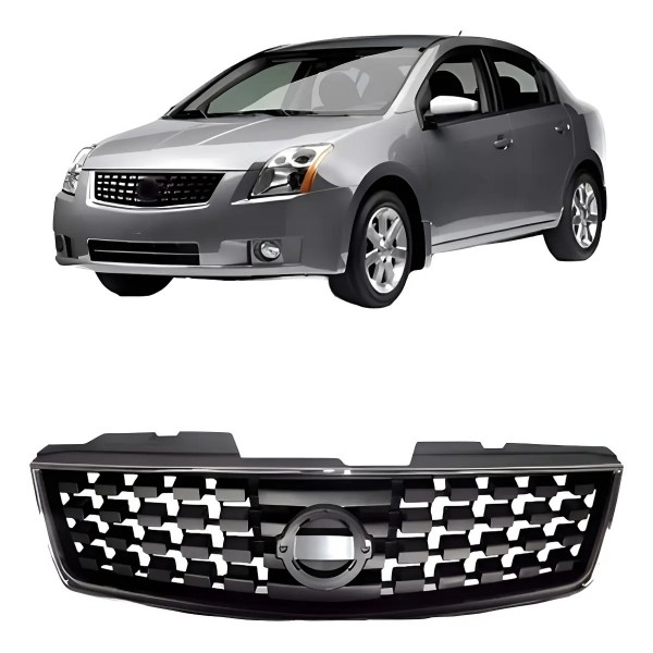 Grade Radiador Sentra 2007 A 2009 Cromado