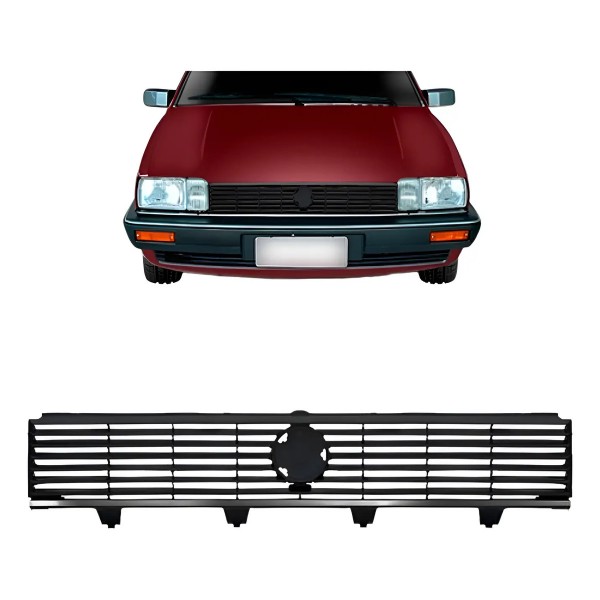 Grade Radiador Santana 1985 A 1990 Preto
