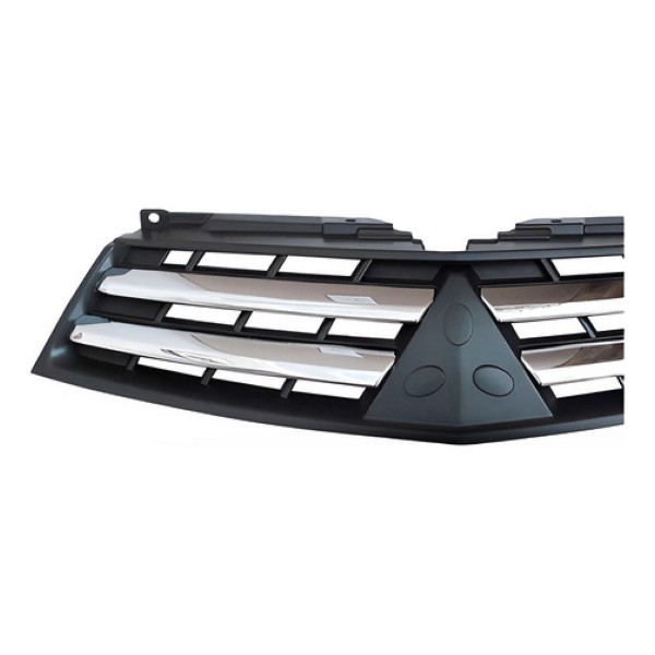 Grade Radiador Triton 4x2 13 A 15 Cinza Escuro Mold. Cromada