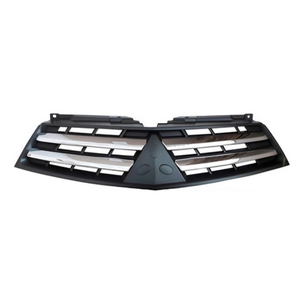 Grade Radiador Triton 4x2 13 A 15 Cinza Escuro Mold. Cromada