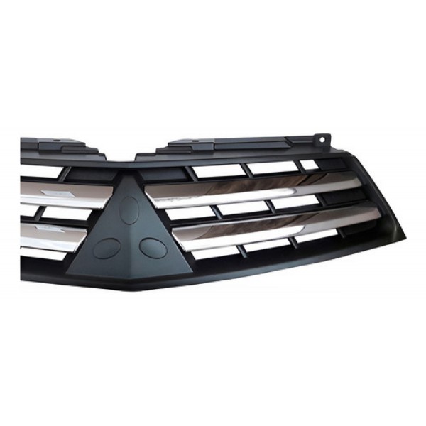 Grade Radiador Triton 4x2 13 A 15 Cinza Escuro Mold. Cromada