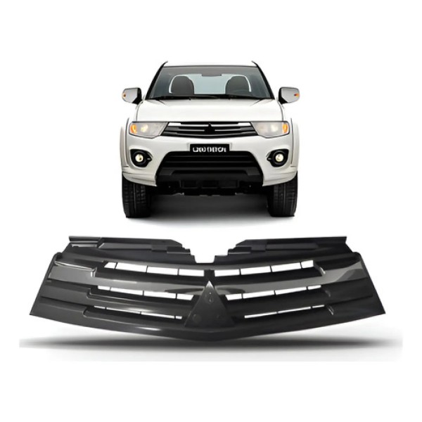 Grade Radiador Triton 2015 2016 Cromada Cinza