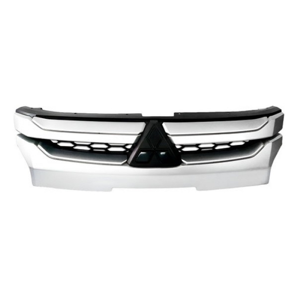 Grade Radiador Cromado E Preto L200 Triton 2021 2022
