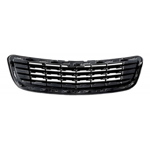 Grade Radiador Tracker 2014 A 2016 Inferior Preto Cromado Preto