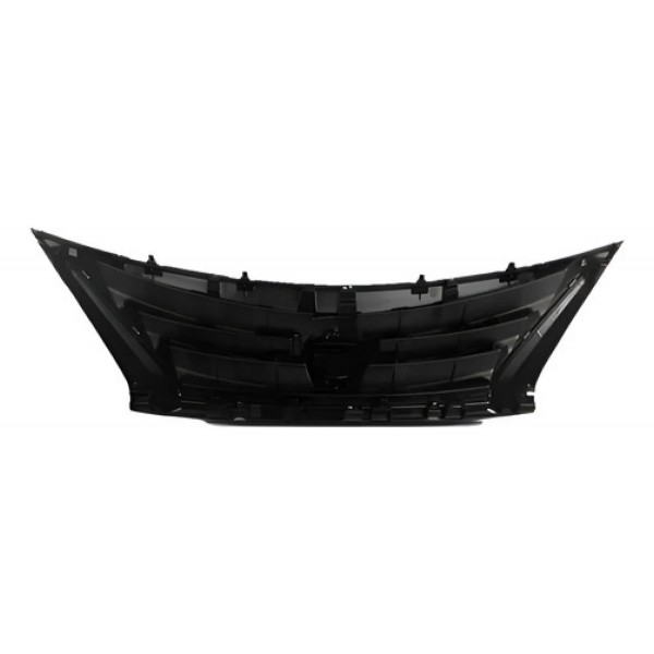 Grade Radiador Versa 2015 A 2018 Preto Moldura Cromada Preto