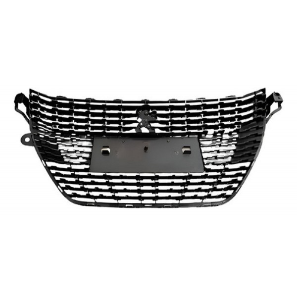 Grade Radiador 208 2020 A 2024 Preta C/ Pontos Cromados