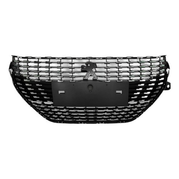 Grade Para Peugeot 208 -2020 A 2024 Preta C/ Pontos Cromados