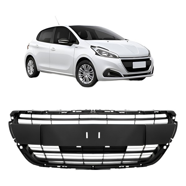 Tela Radiador 208 2017 2018 2019 2020 Superior Preto Preto