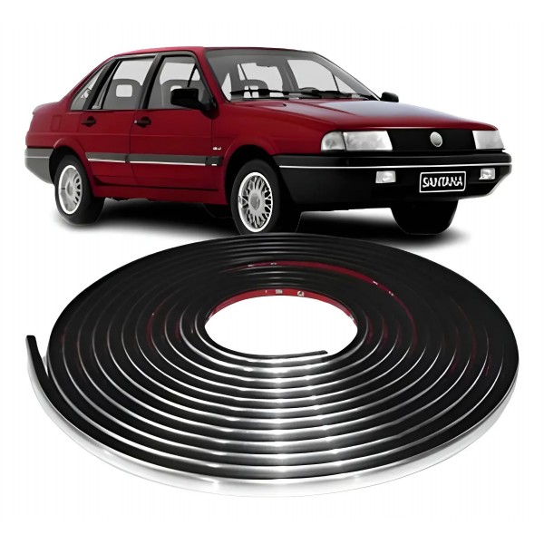 Friso Parachoque Santana 1991 A 1998 Cromado Autocolante
