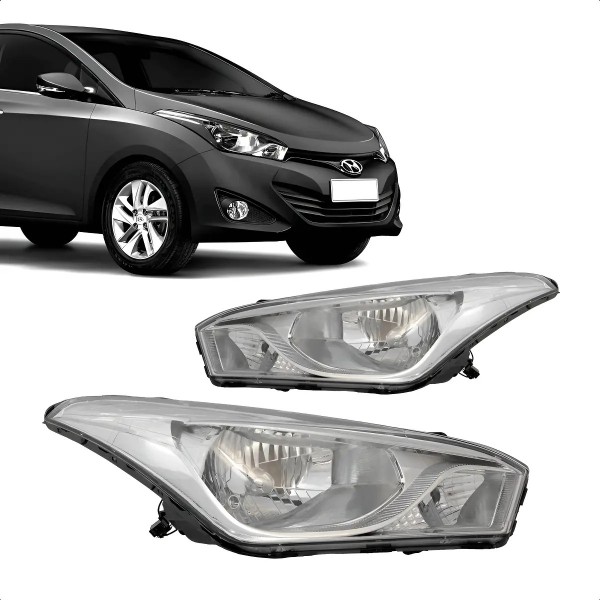 Farol Hb20 2012 A 2019 Cromado Esquerdo/motorista