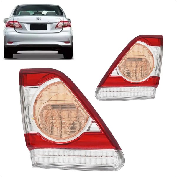 Lanterna Traseira Corolla 2012 2013 Tampa Sem Led Esquerdo/motorista