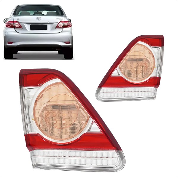 Lanterna Traseira Corolla 2012 2013 Tampa Sem Led Esquerdo/motorista