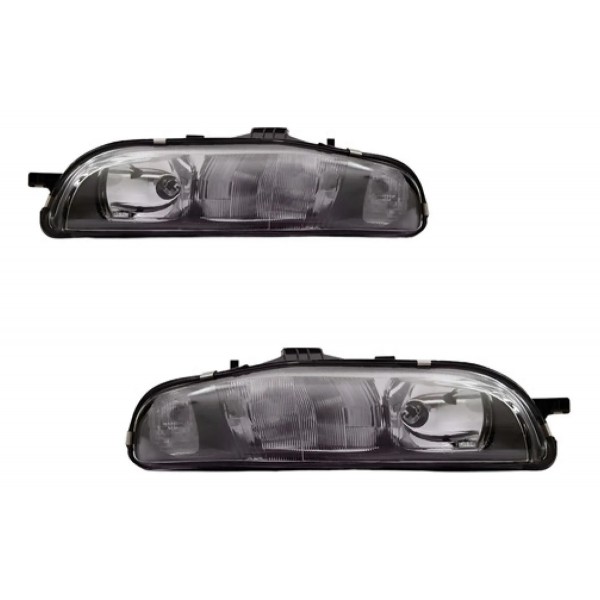 Par Farol Para Fiat Marea 1997 1998 A 2003 Fume Raiado Ambos Lados