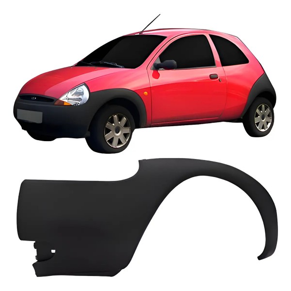 Parachoque Ford Ka 1996 A 2001 Dianteiro Esquerdo Preto