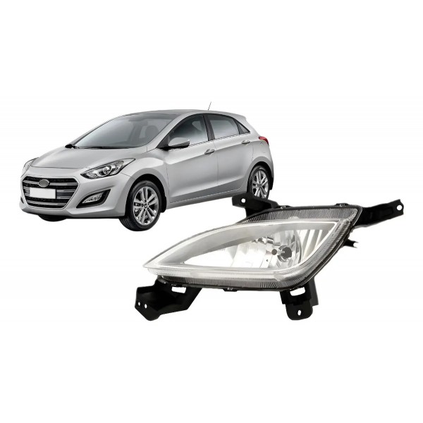 Farol Auxiliar Milha Compatível Com I30 2013 2014 2015 2016 Branco Esquerdo
