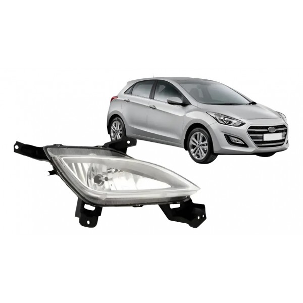 Farol Auxiliar Milha Compatível Com I30 2013 2014 2015 2016 Branco Direito