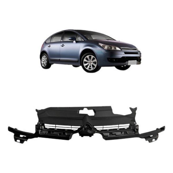 Grade Radiador C4 Pallas/ Hacth 2006 Ate 2012 Preto