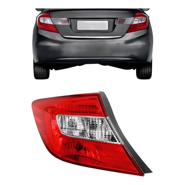Lanterna Traseira Para Honda Civic 2012 2013 2014
