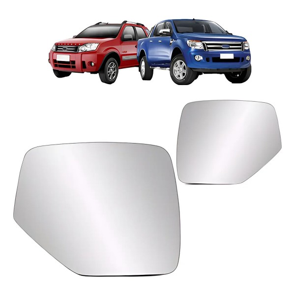 Par Lente Espelho Retrovisor Ecosport 04 A 12 Ranger 05 A 09