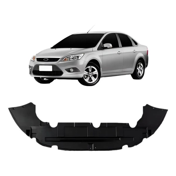 Defletor Inferior Parachoque Ford Focus 2009 2010 2011 2012 Preto