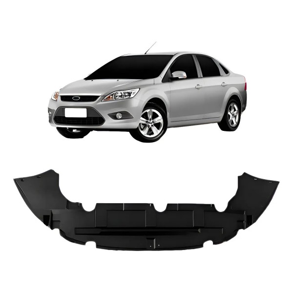 Defletor Inferior Parachoque Ford Focus 2009 2010 2011 2012 Preto