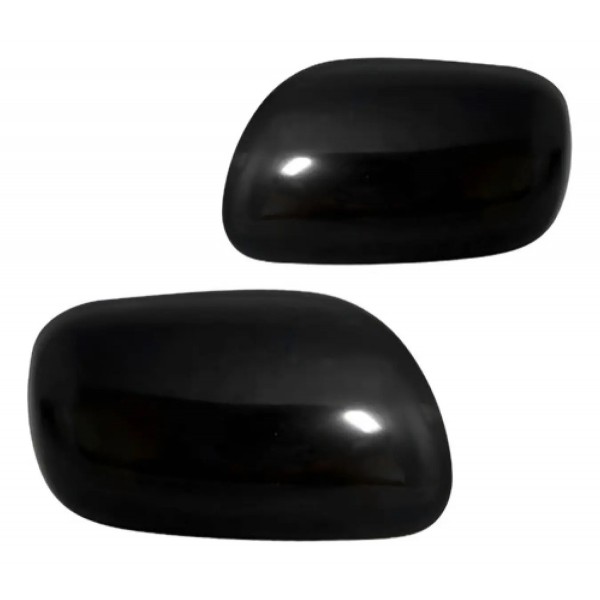 Par Capa Retrovisor Corolla 2003 2004 05 06 2007 Preto Liso