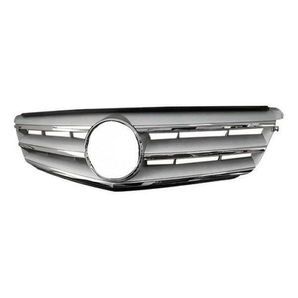 Grade Radiador Mercedes C180 2012 2013 2014 Cromado E Prata Prateado