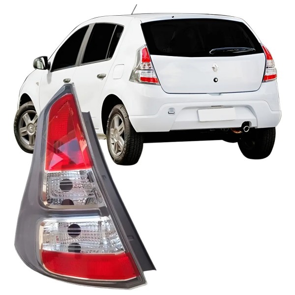 Lanterna Traseira Renault Sandero Cinza 2012 2013 2014