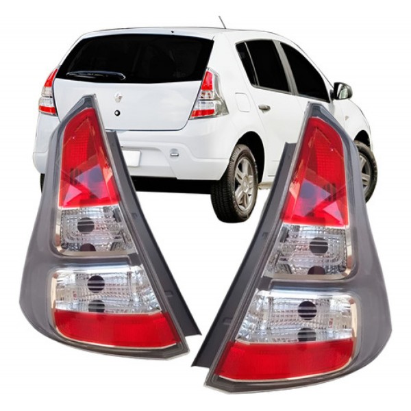 Lanterna Traseira Renault Sandero Cinza 2012 2013 2014