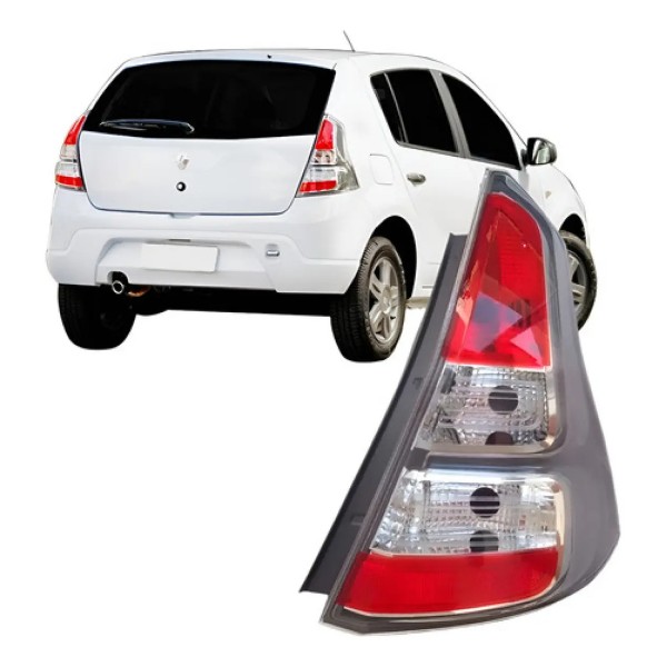 Lanterna Traseira Renault Sandero Cinza 2012 2013 2014