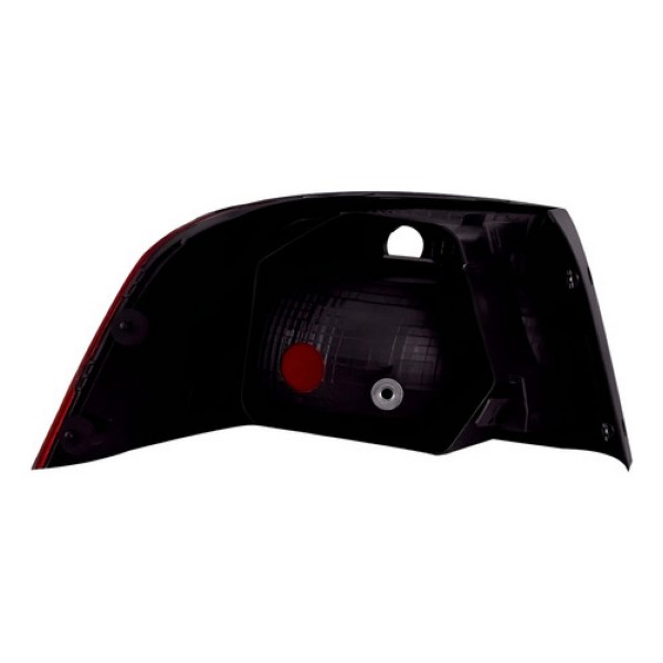 Lanterna Traseira Voyage 2013 A 2016 Bicolor Borda Cromada