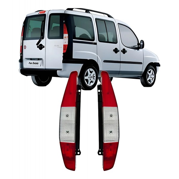 Par Lanterna Traseira Fiat Doblo 2001 02 03 04 05 06 2007