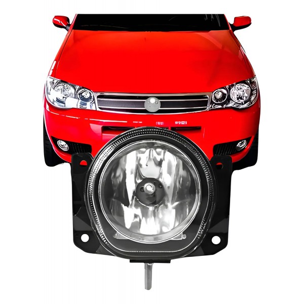 Farol Milha Auxiliar Palio 2001/2011 Com Ferradura Lâmpada
