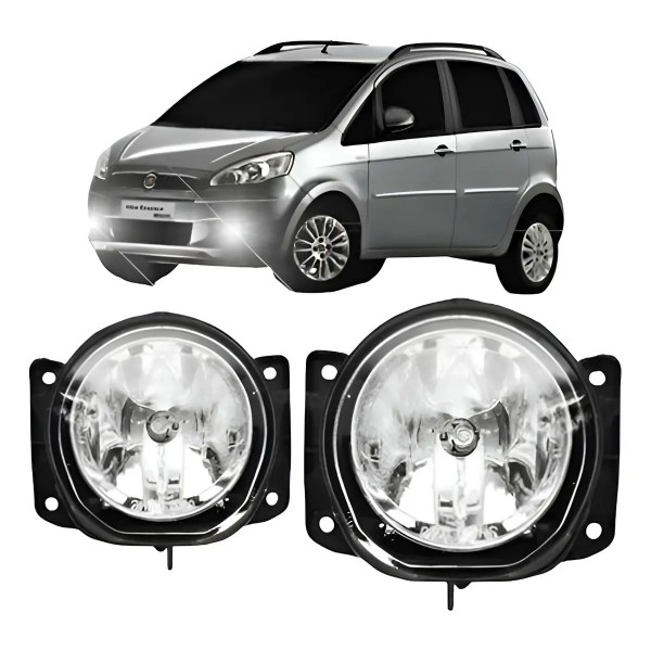 Par Farol Milha Fiat Idea 2005 2006 2007 2008 2009 2010