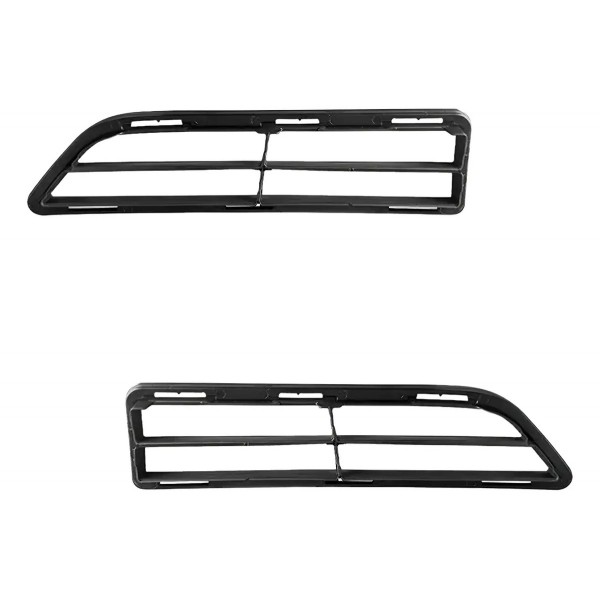 Par Grade Inferior Parachoque Dianteiro Hilux Srv 2021 2022 Preto