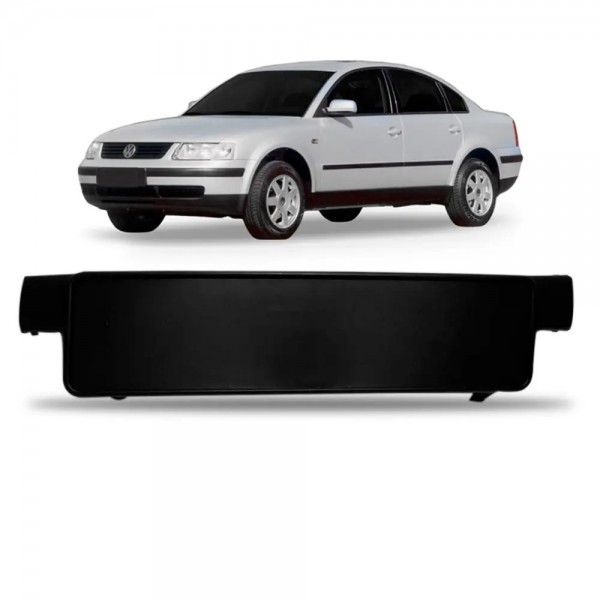 Aplique Suporte Placa Dianteira Passat 1997 1998 1999 2000 Preto