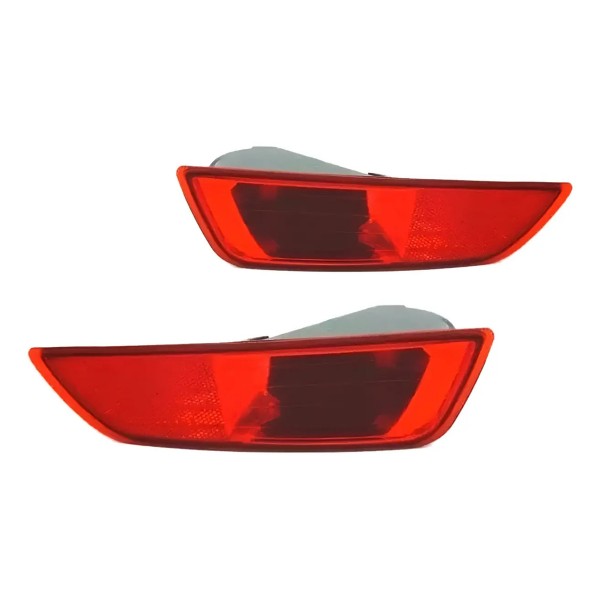 Par Refletor Parachoque Traseiro Xc60 08 09 10 11 12 13 14 Vermelho
