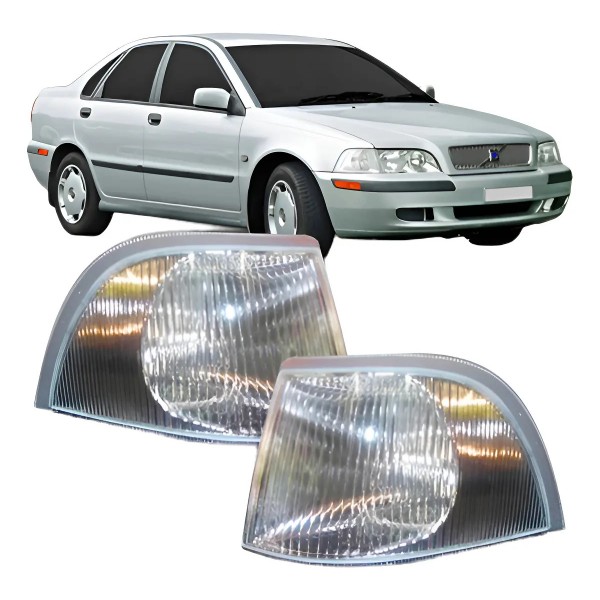 Pisca Volvo S40 V40 1998 1999 2000 Lente Raiada