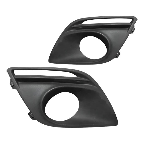 Par Moldura De Milha Volvo Xc60 2008 09 10 2014 Com Auxiliar Preto