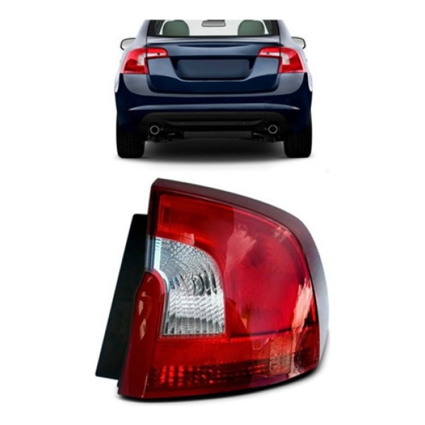 Lanterna Traseira Volvo S60 2011 12 13 14 15 16 2017 Com Led