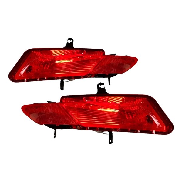 Par Lanterna Neblina Refletor Parachoq Volvo Xc60 15 A 18 Vermelho