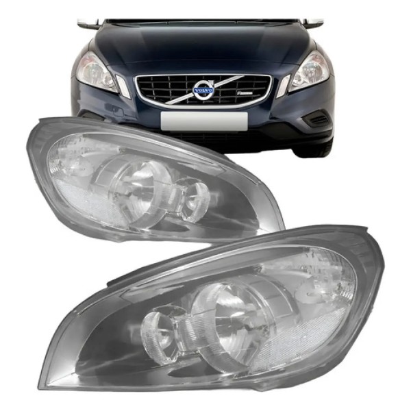 Farol Volvo V60 2011 2012 2013 Eletrico Com Led