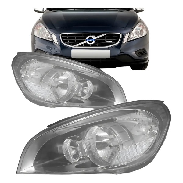 Farol Volvo V60 2011 2012 2013 Eletrico Com Led