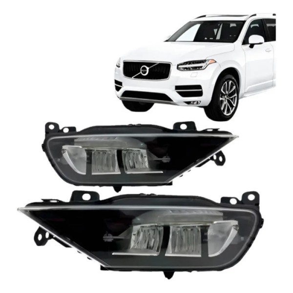 Par Farol Auxiliar Xc90 2018 2019 2020 2021 Com Led