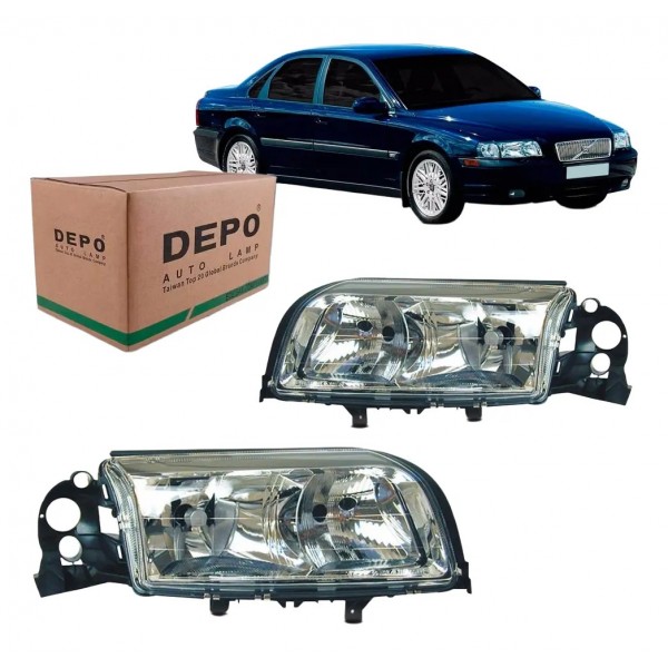 Farol Volvo S80 1999 2000 2001 2002 2003 Depo Mega Desconto