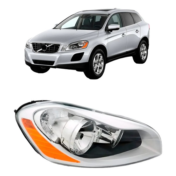 Farol Xc60 Volvo 2008 2009 2010 2011 2012 2013 Direito Depo Direito/passageiro